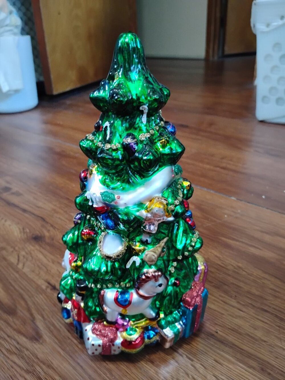 Vintage Christmas Tree Thomas Pacconi Mercury Glass Ornament